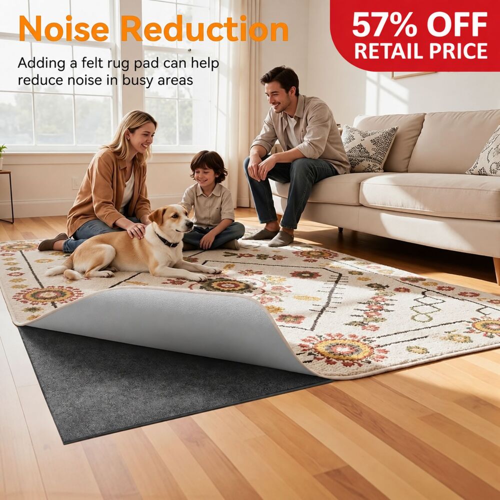 Brand New Songrey Non-Slip Rug Pad Gripper – 8' × 10'